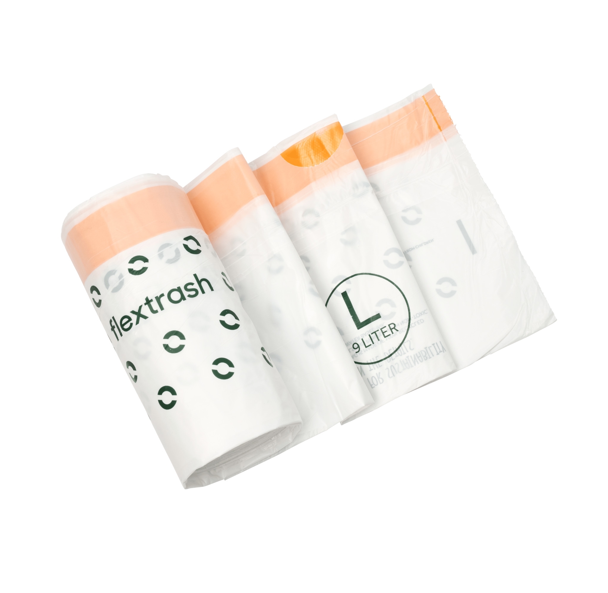Flextrash Mülleimerbeutel, Size L, biologisch abbaubares Material
