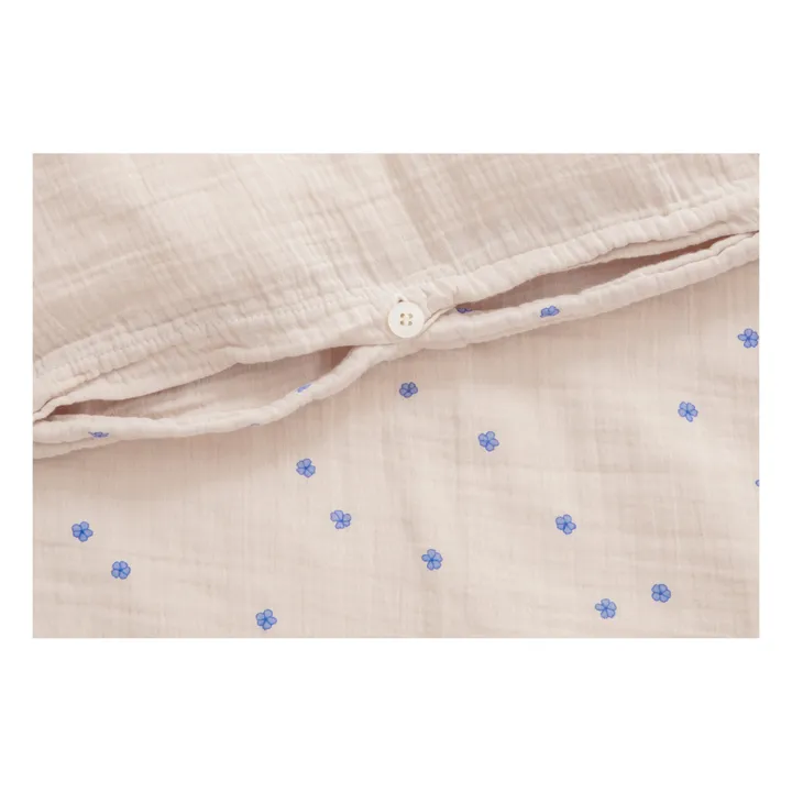 garbo&friends Parure de lit Bleu en mousseline de coton | Bleu