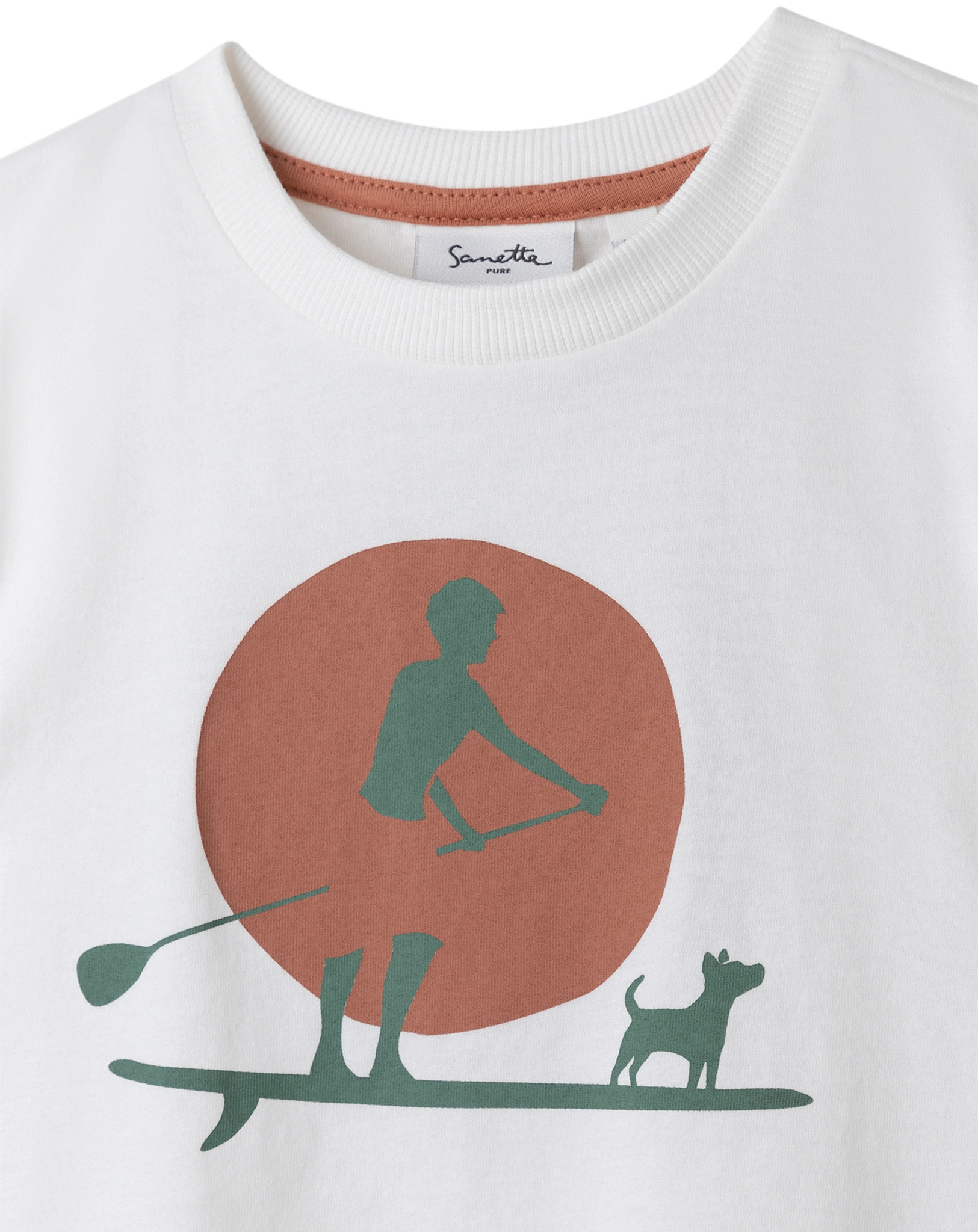 T-Shirt SURFER in ivory