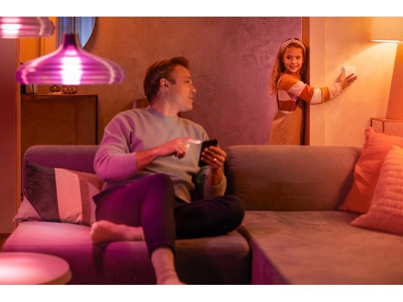 Philips Hue Zubehör Wandschalter Modul Doppelpack Wandschalter Modul für Hue Lichtsysteme