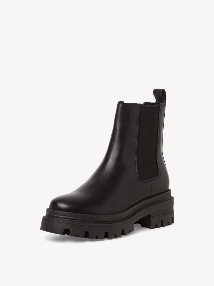 Leren Chelseaboot - zwart