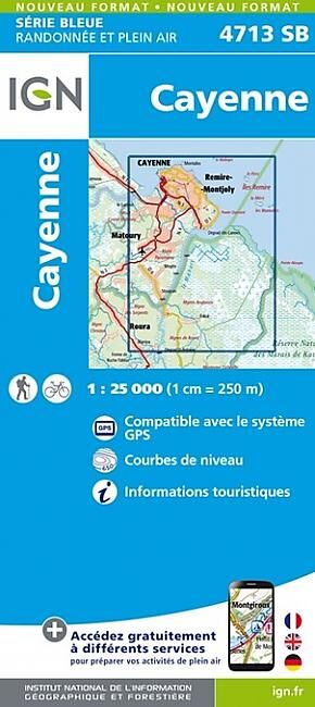 IGN - IGN 4713 SB CAYENNE 1 25 000
