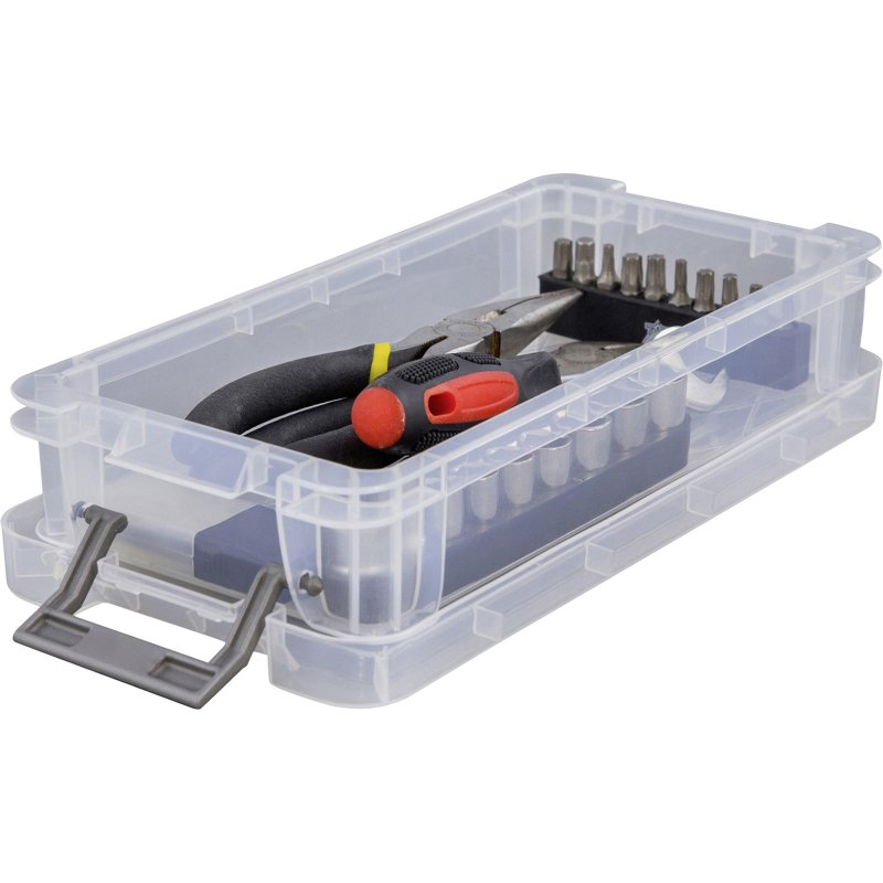 Boîte de rangement plastique 0,75 L WHITEFURZE Allstore incolore - Lot de 5