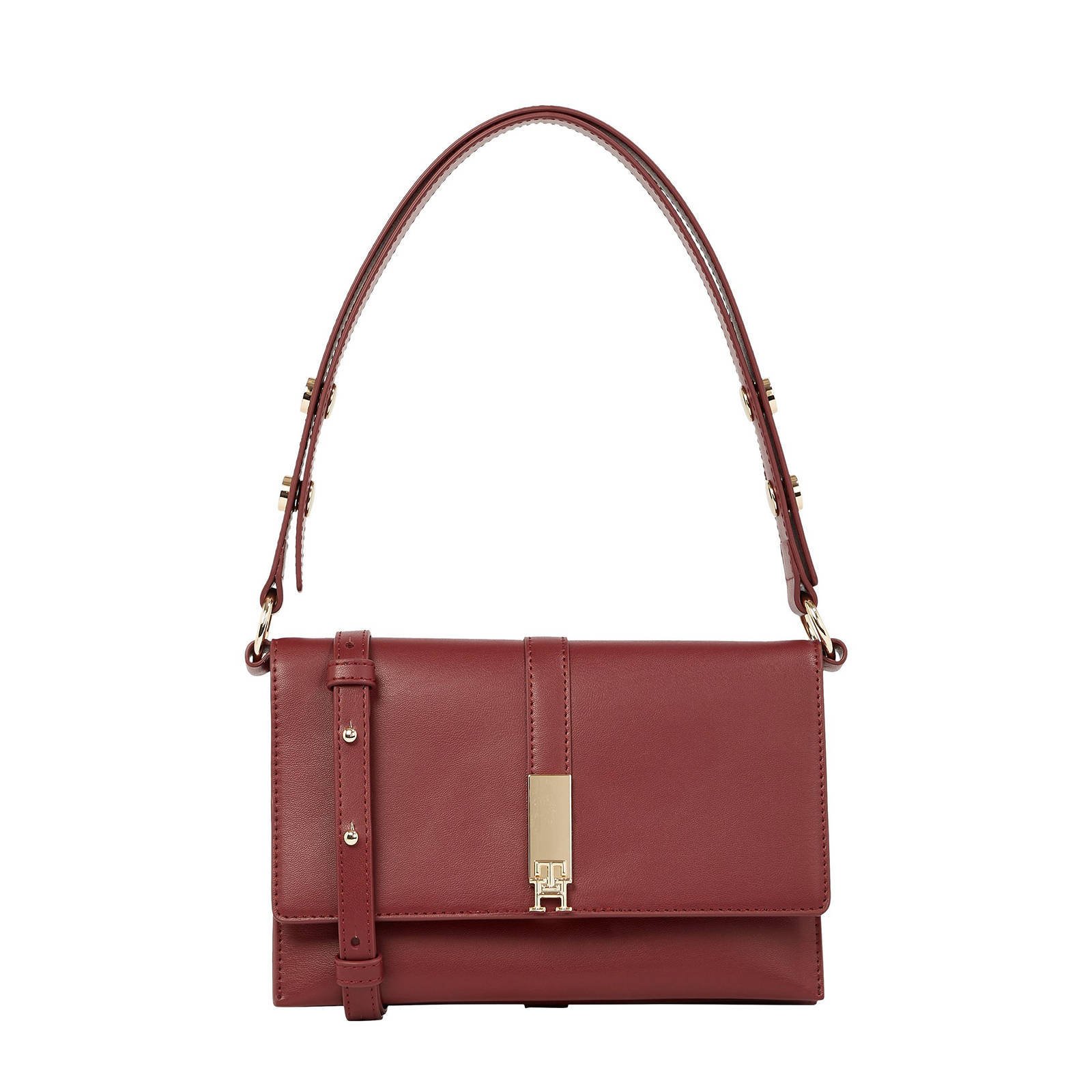 Tommy Hilfiger schoudertas TH Heritage donkerrood