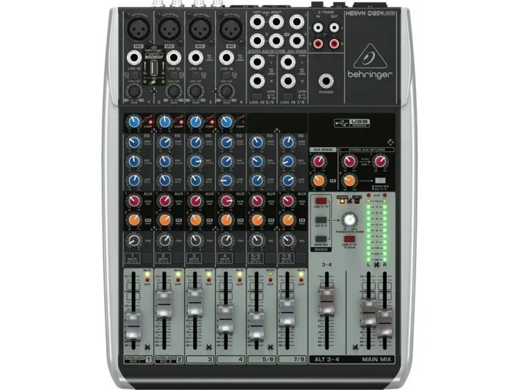 Behringer Q1204USB, 12 kanaler