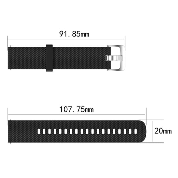 INF Garmin Forerunner 245 / 245M klokkereim i silikon Svart