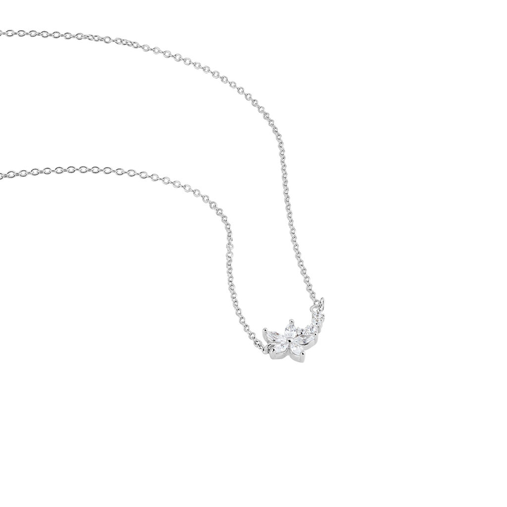 Collier Argent Florencio Oxydes De Zirconium
