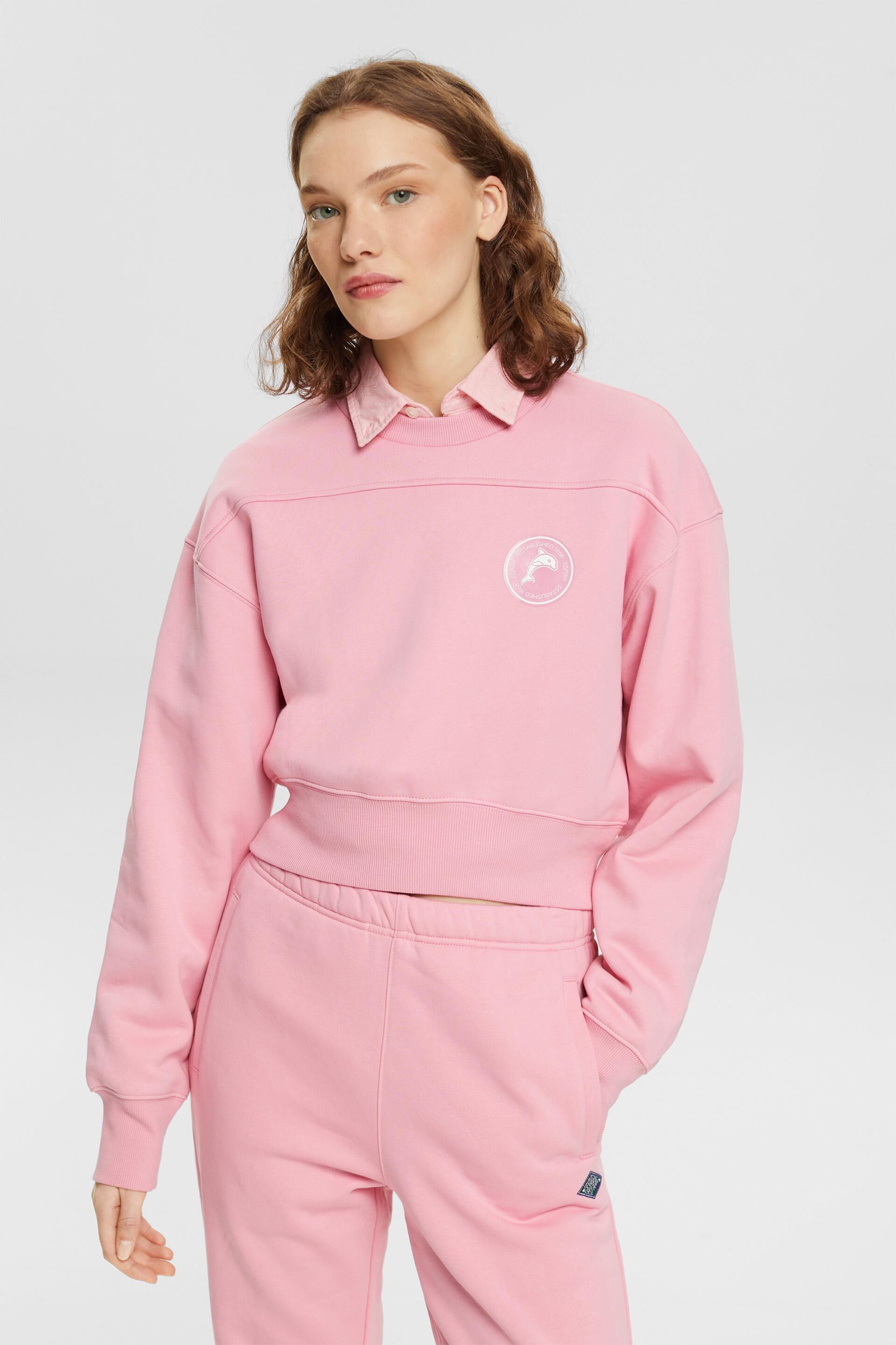 En matière recyclée le sweat-shirt court