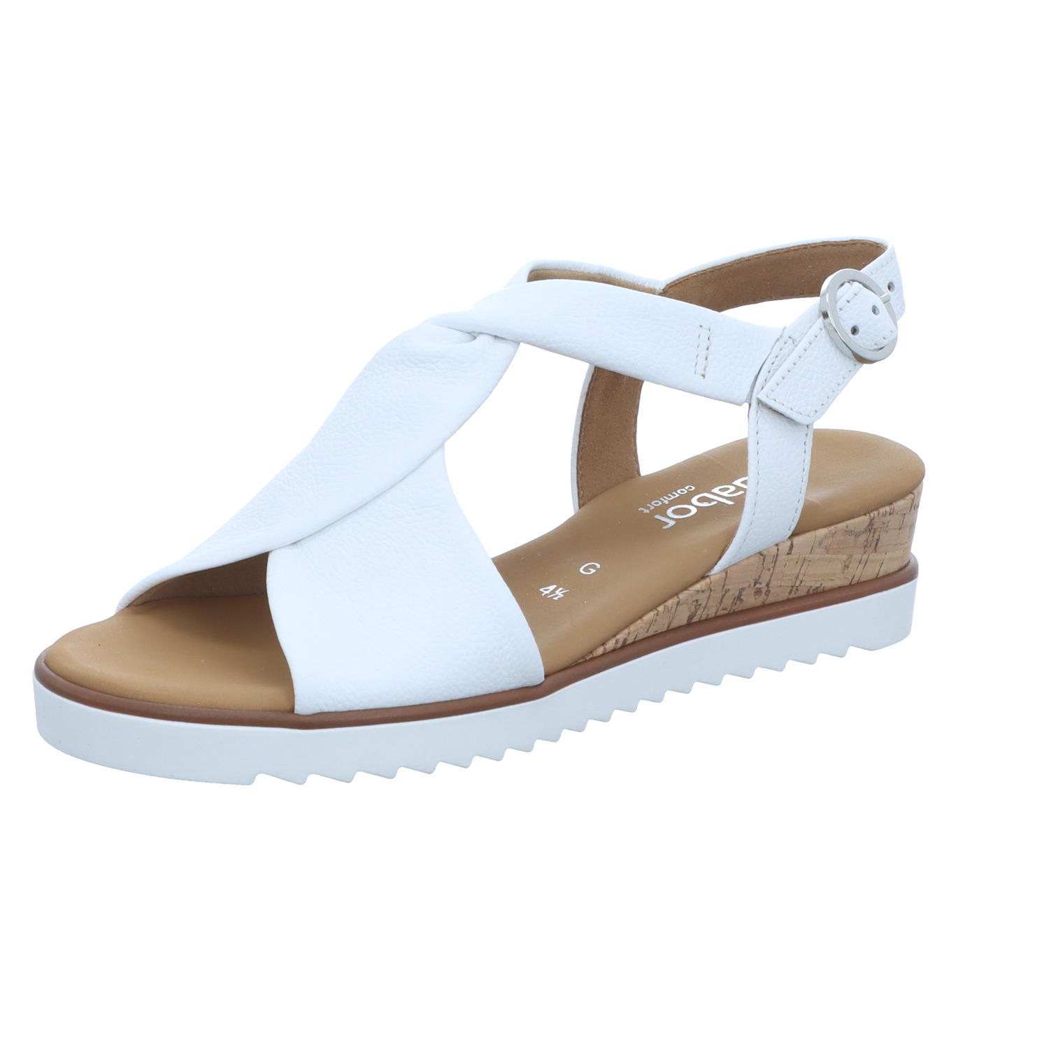 Gabor Comfort Damen-Sandalette Weiß