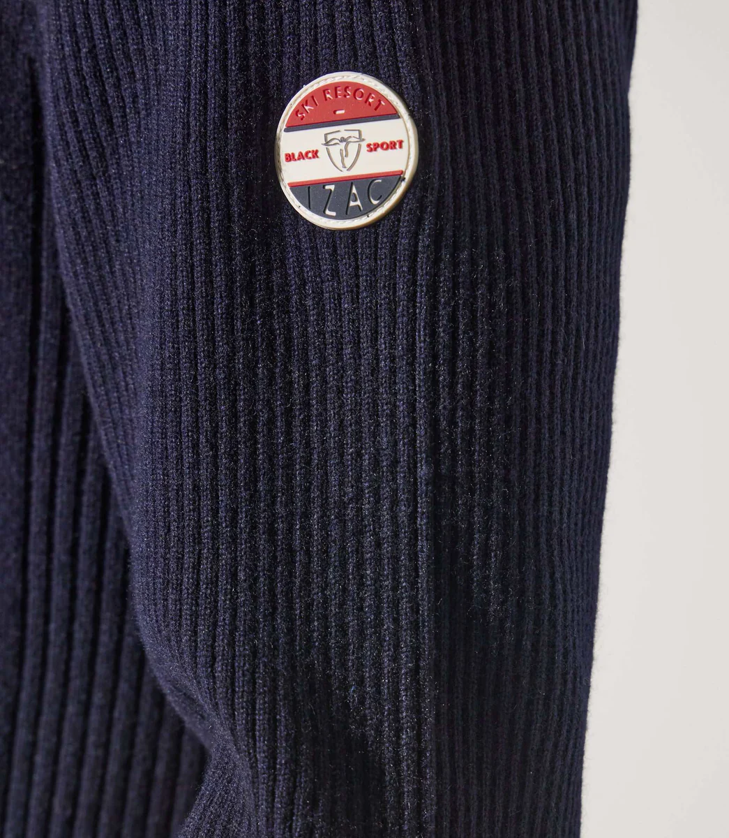 Pull col roulé sport marine
