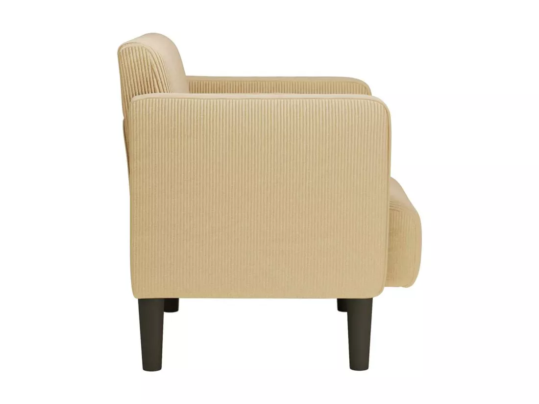 Canapé-chaise accoudoirs vert clair 54 cm tissu velours c?telé