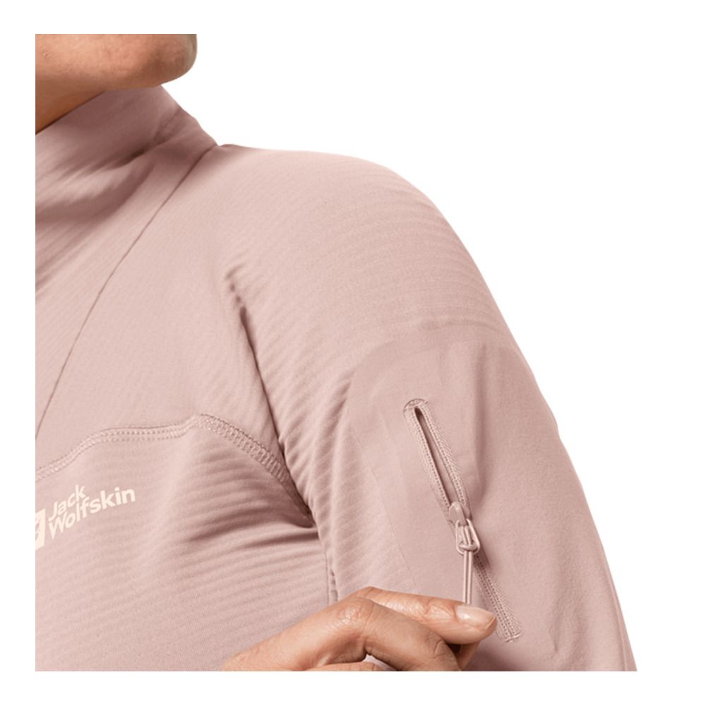 Jack Wolfskin PRELIGHT FZ - Polaire Femme rose smoke