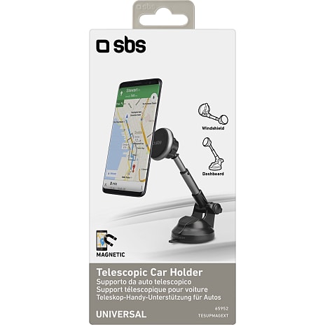SBS mobilholder med teleskopisk arm til biler