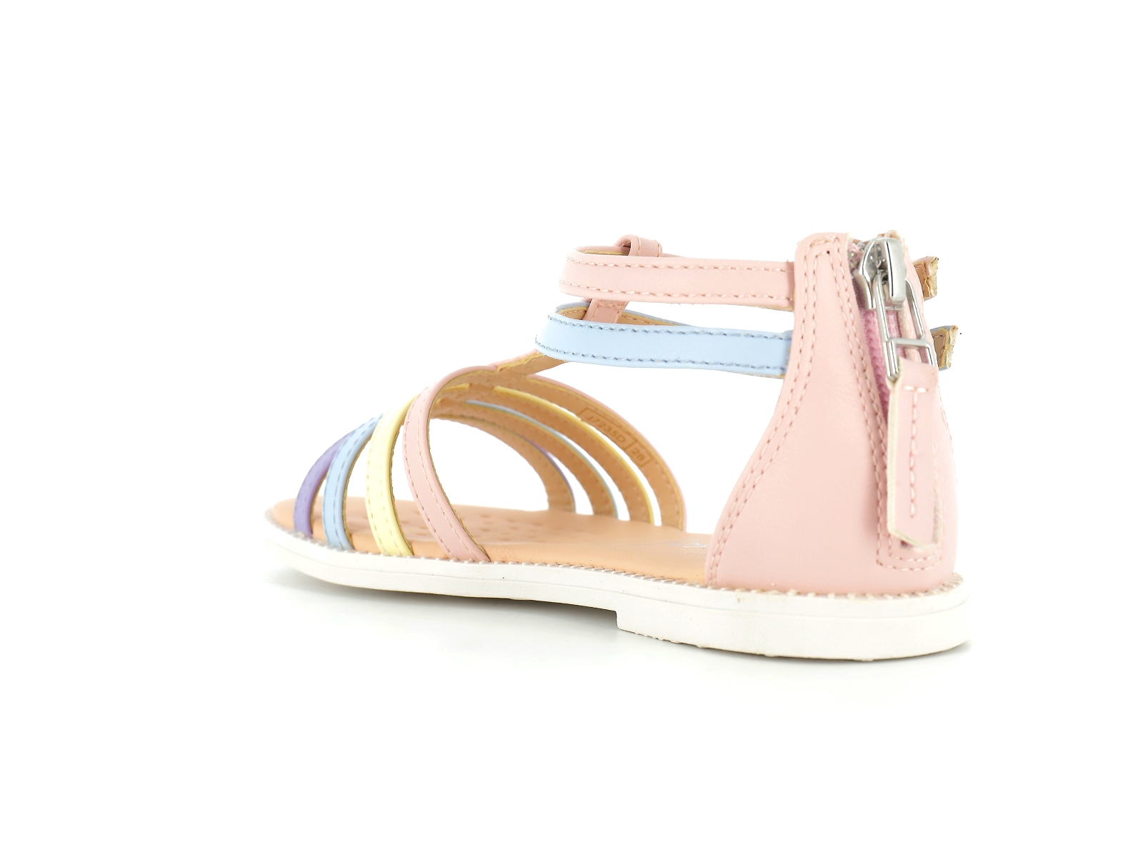 Geox-J KARLY GIRL J7235D Cuir Rose Pâle