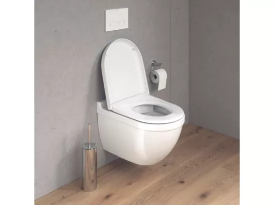 WC suspendu sans bride DURAVIT Strack 3 avec abattant frein de chute