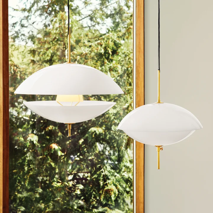 Fritz Hansen - Clam Pendelleuchte Ø 44 cm, weiss