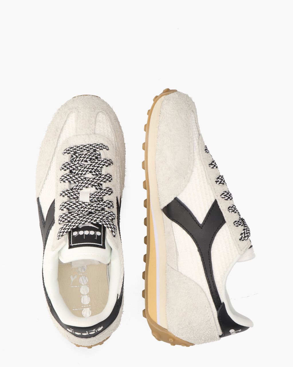 Diadora Sport Rally Wit/Zwart Damessneakers