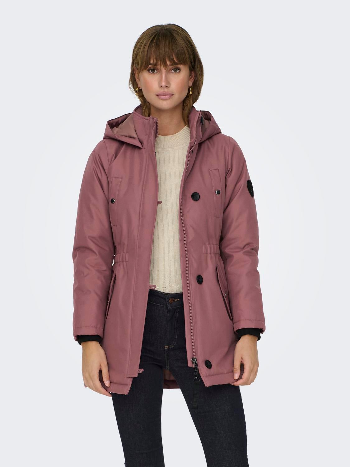 ONLMIE Langer Parka Rose Brown