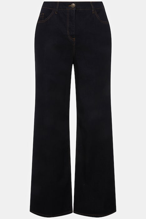 Jeans Mary, weites Bein, 5-Pocket-Schnitt, Komfortbund