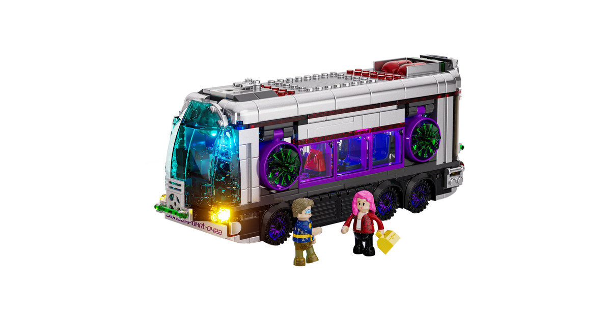 LumibricksCyberpunk Neoncity - Future Bus Constructiespeelgoed  (F9060)