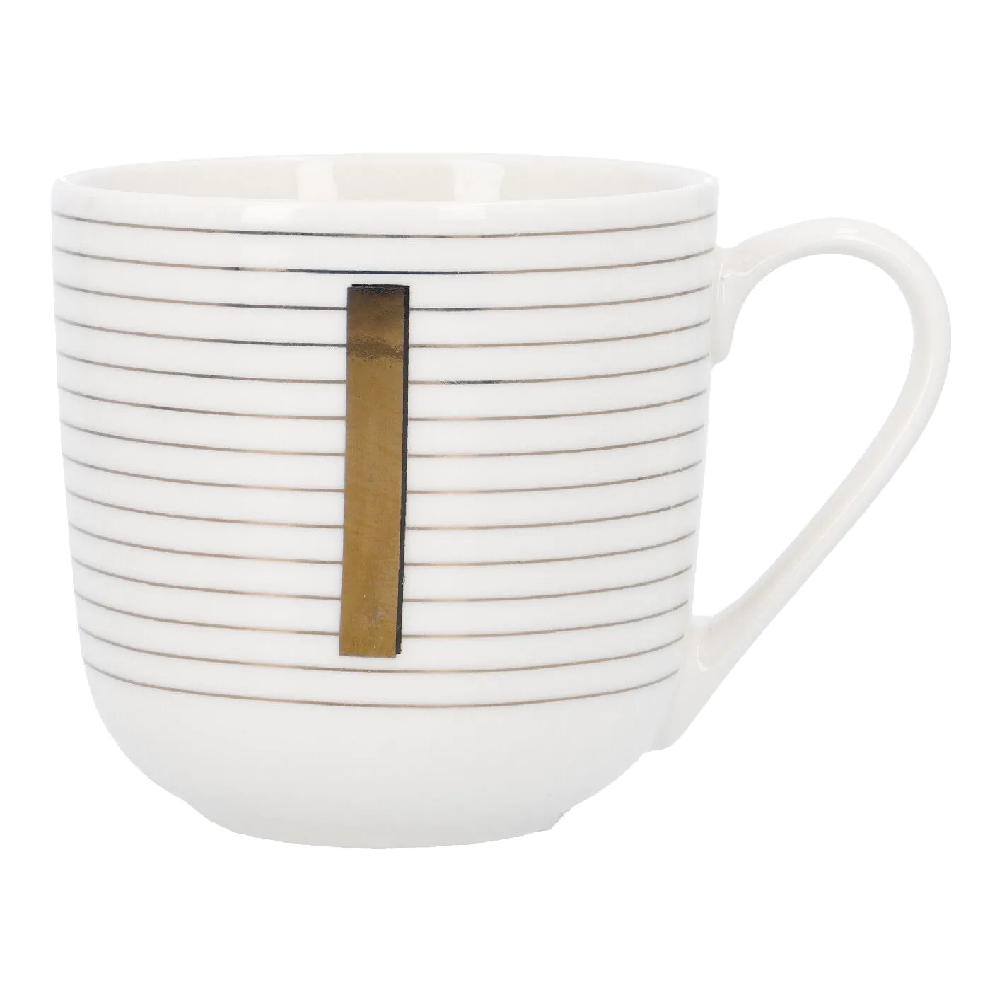 Becher mit Buchstabe I