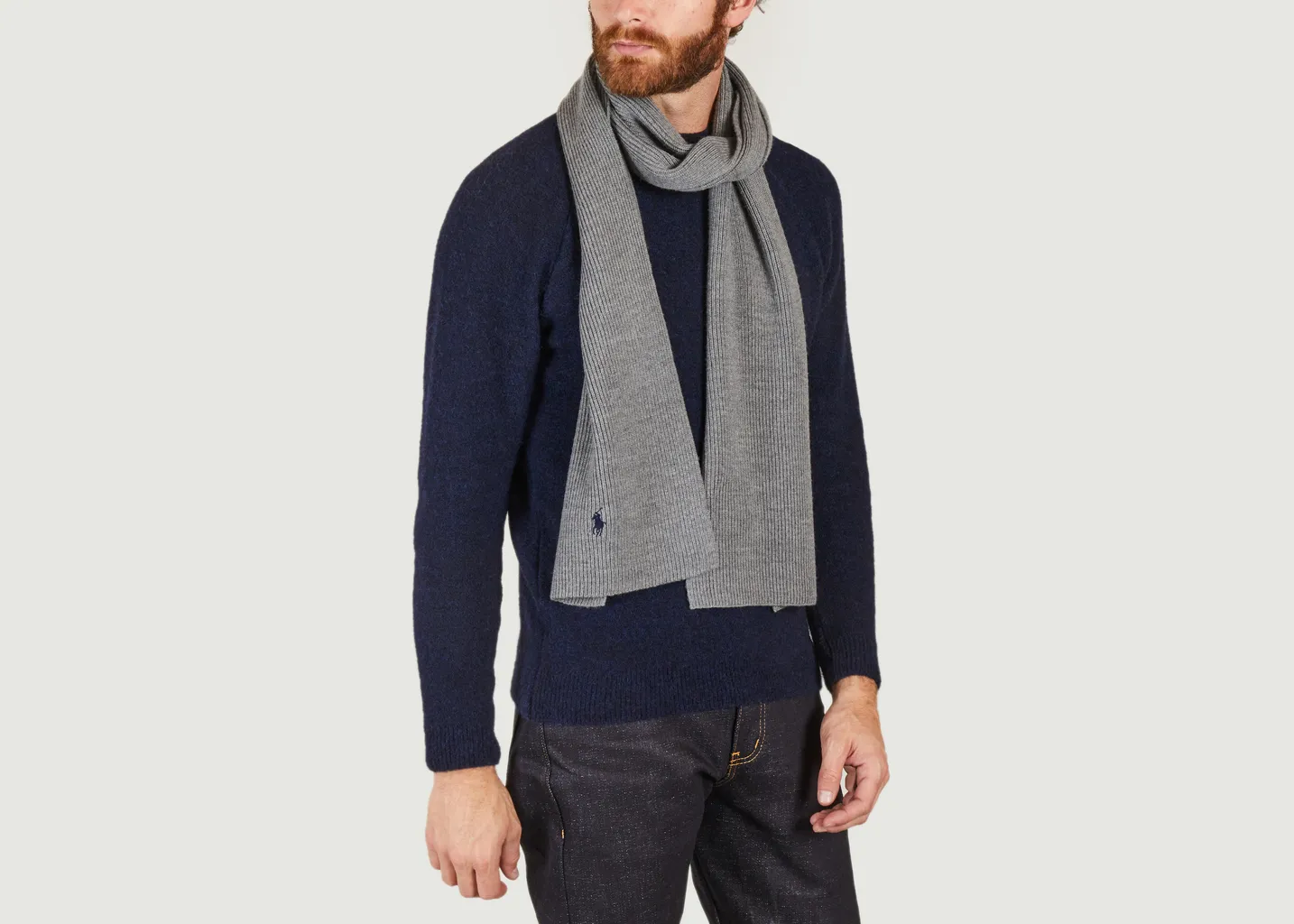 Echarpe siglée en laine mérinos Polo Ralph Lauren