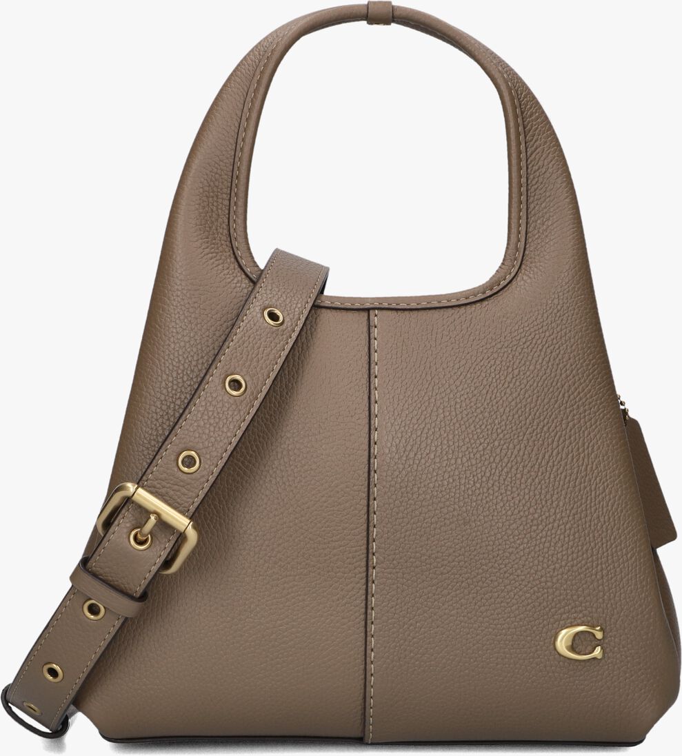 taupe coach schoudertas lana