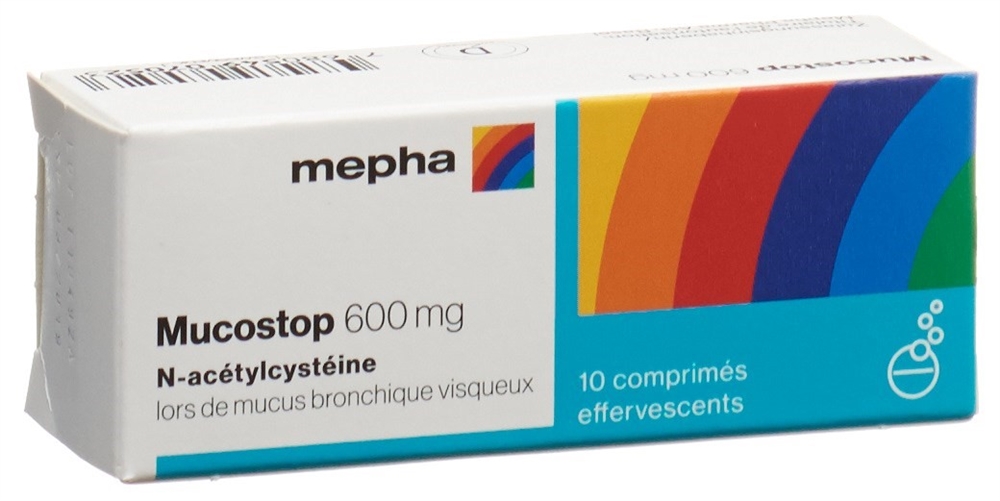MUCOSTOP Brausetabl 600 mg Ds 10 Stk