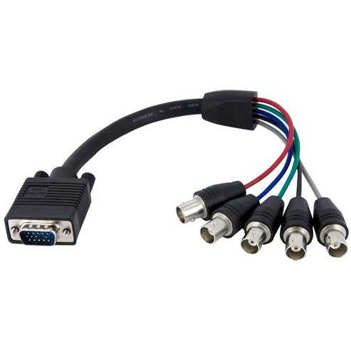 StarTech.com Câble d'écran coaxial VGA HD15 vers 5x BNC RGBHV de 30cm - M/F
