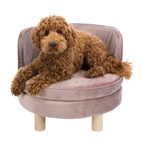 Sofá Livia para cães, rosa