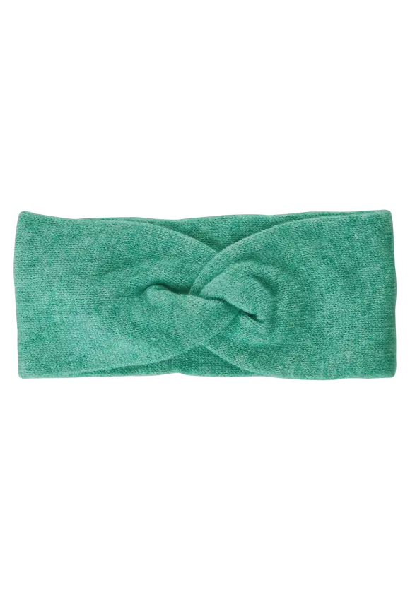 Stirnband mit Knotendetail - evergreen melange