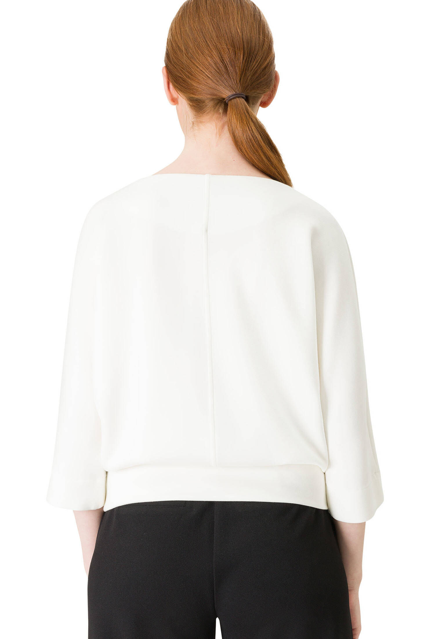zero| Damen Sweatshirt mit Blumenstickerei