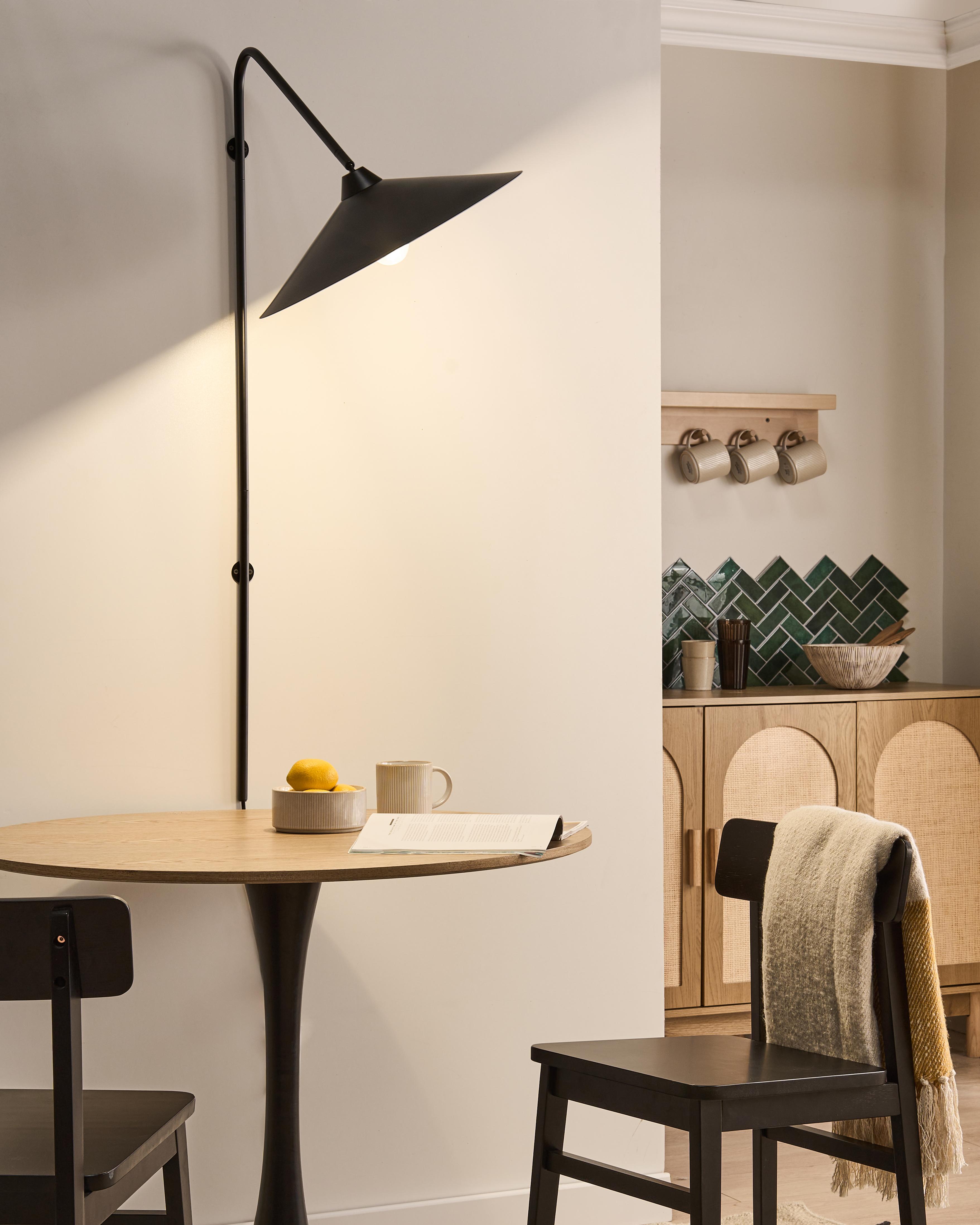 Wandlamp NENTON Metaal Zwart