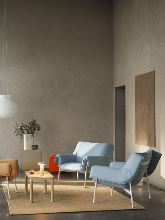 Muuto Wrap fauteuil grijs Ecriture 240