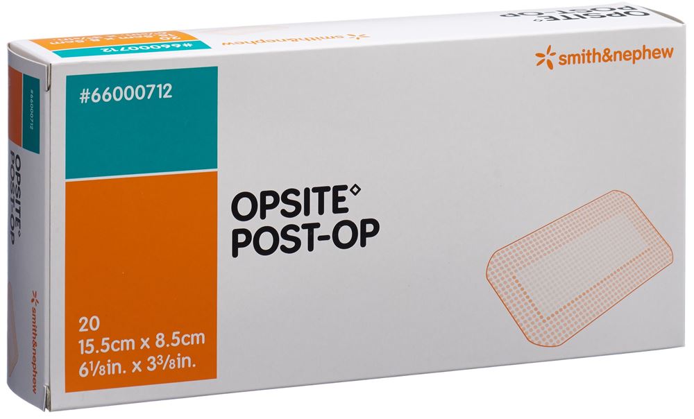 OPSITE Folienverband<br>20 × 1 Stück, Beutel, 15.5x8.5cm, steril