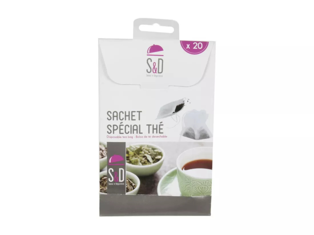 Lot de 20 Sachets à Thé Jetables 