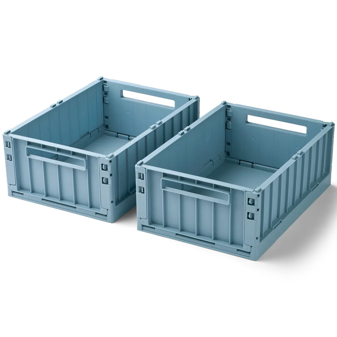 liewood opbergkrat weston - beach blue - 10 liter - 2st