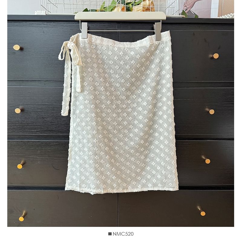 Lemongrass - Jacquard wikkelrok