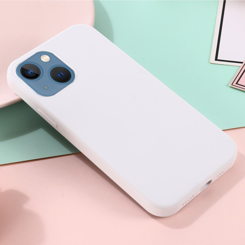 iPhone 13 MagSafe Silikon Case Hülle - Weiss