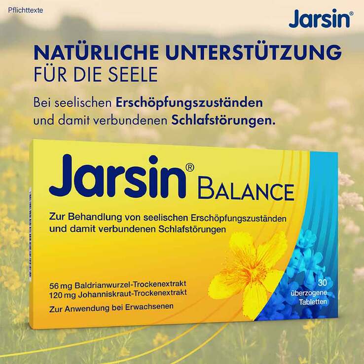 Jarsin Balance 56 mg / 120 mg überzogene Tabletten , 30 St
