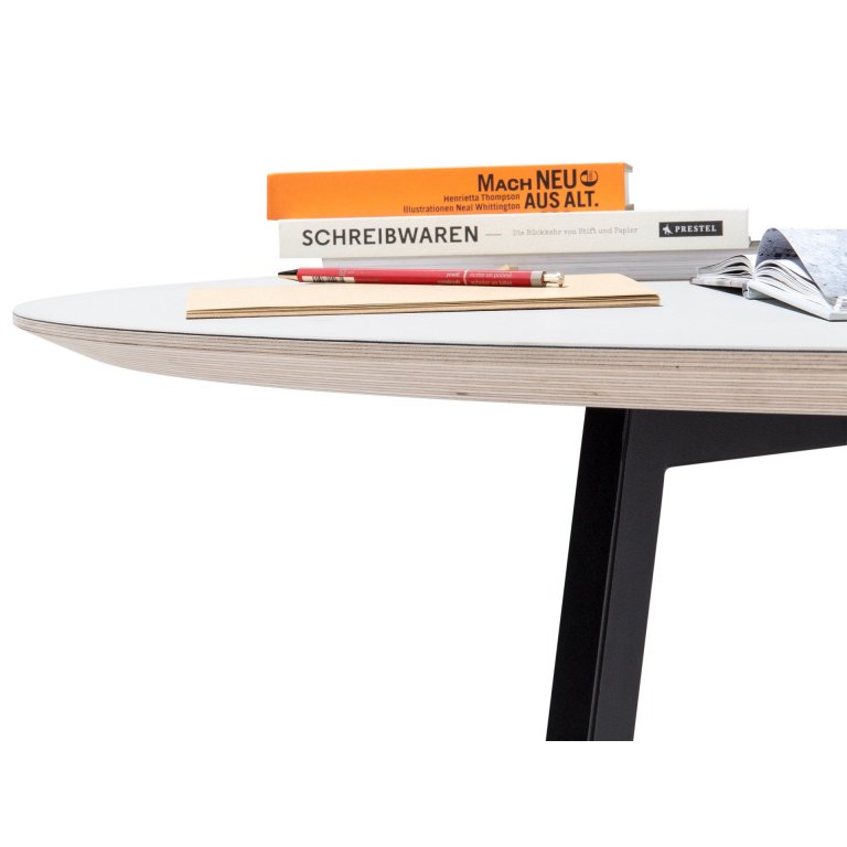 Modulor Tisch Y7 Stahl schwarz 10°