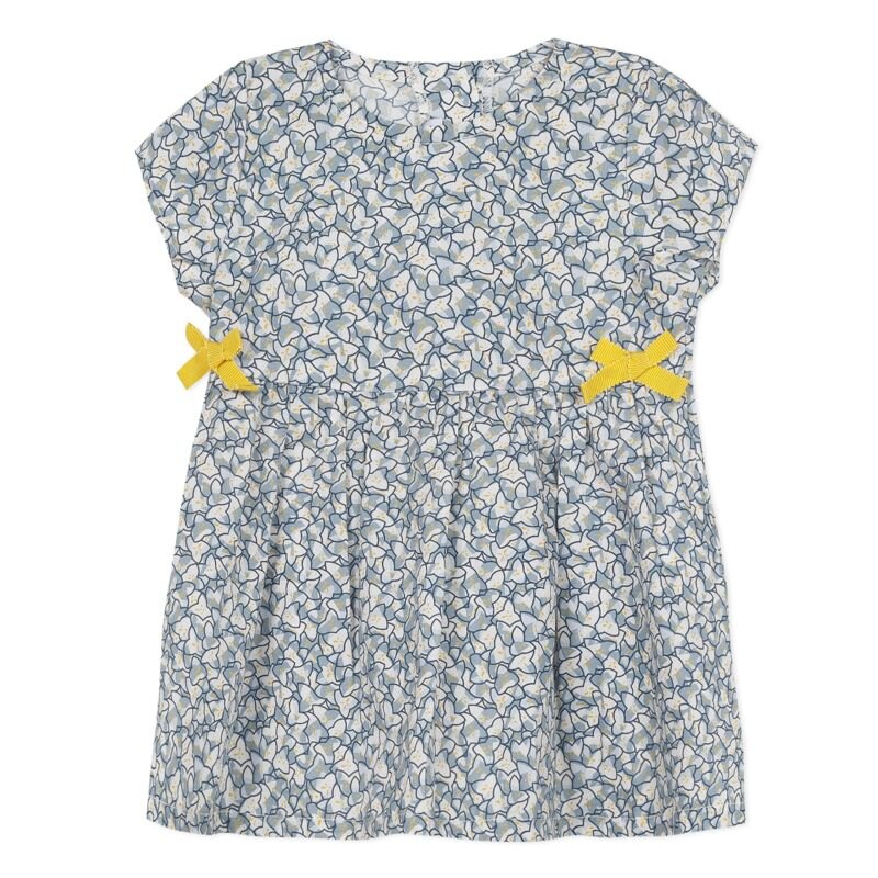 Robe en coton bleue imprimé Liberty bébé fille Absorba Aucune nuance