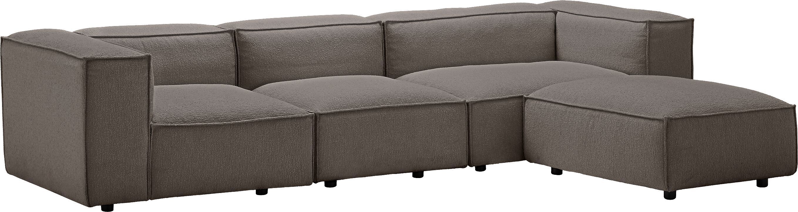 MOOD Ecksofa - Grau / B: 291.0 cm x T: 168.0 cm x H: 65.0 cm