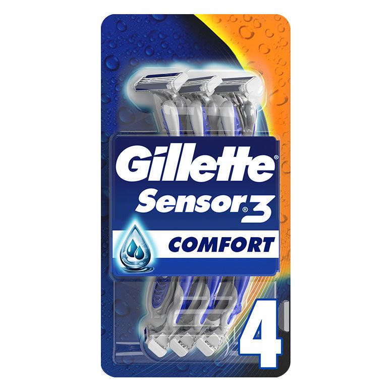 Gillette Sensor3 Comfort Men's Disposable Razors 4pcs