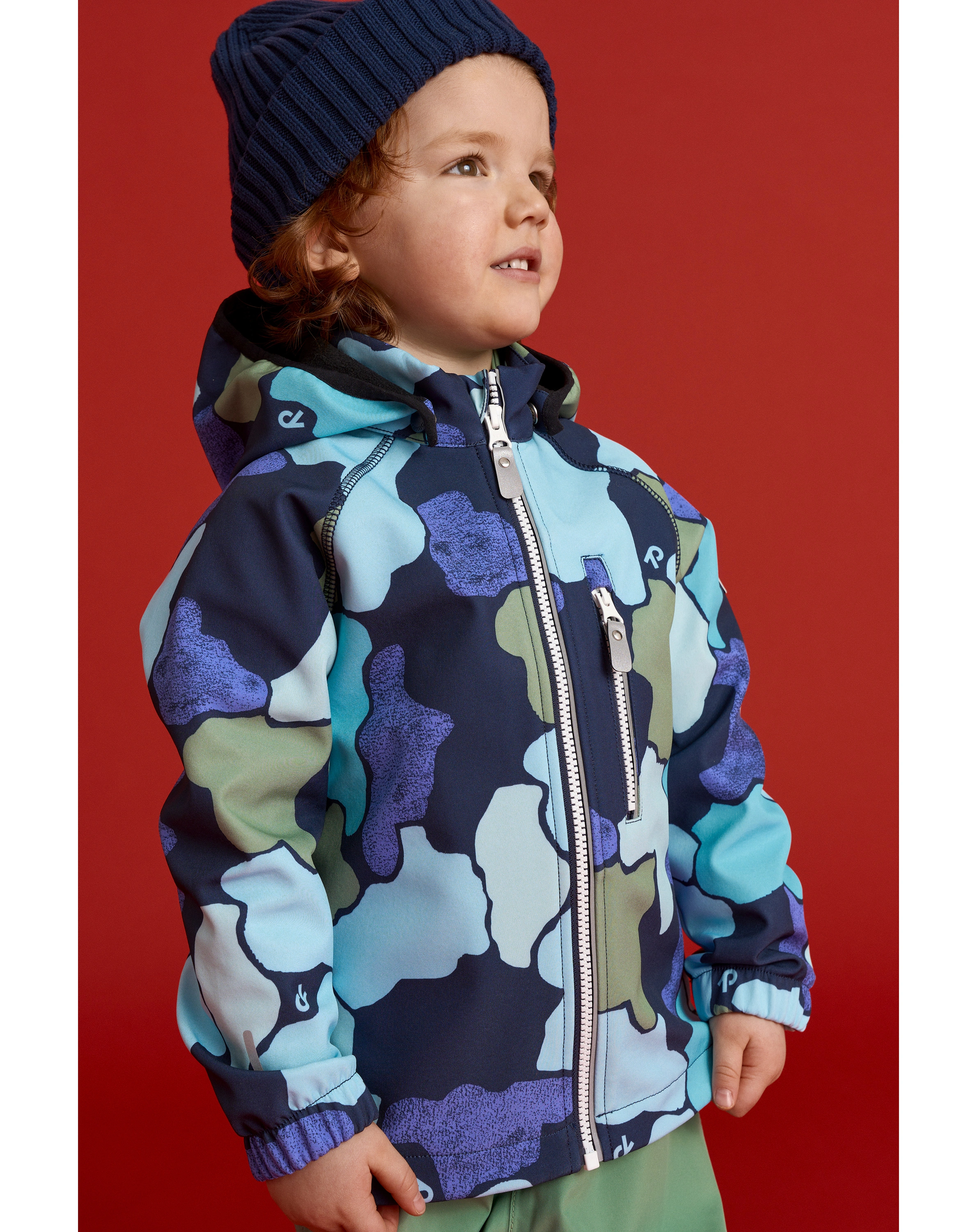 Softshelljacke VANTTI mit Innenfleece in navy