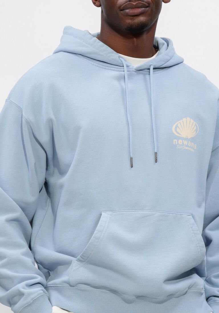 lichtblauwe new amsterdam surf association sweater corporate logo hoodie baby blue