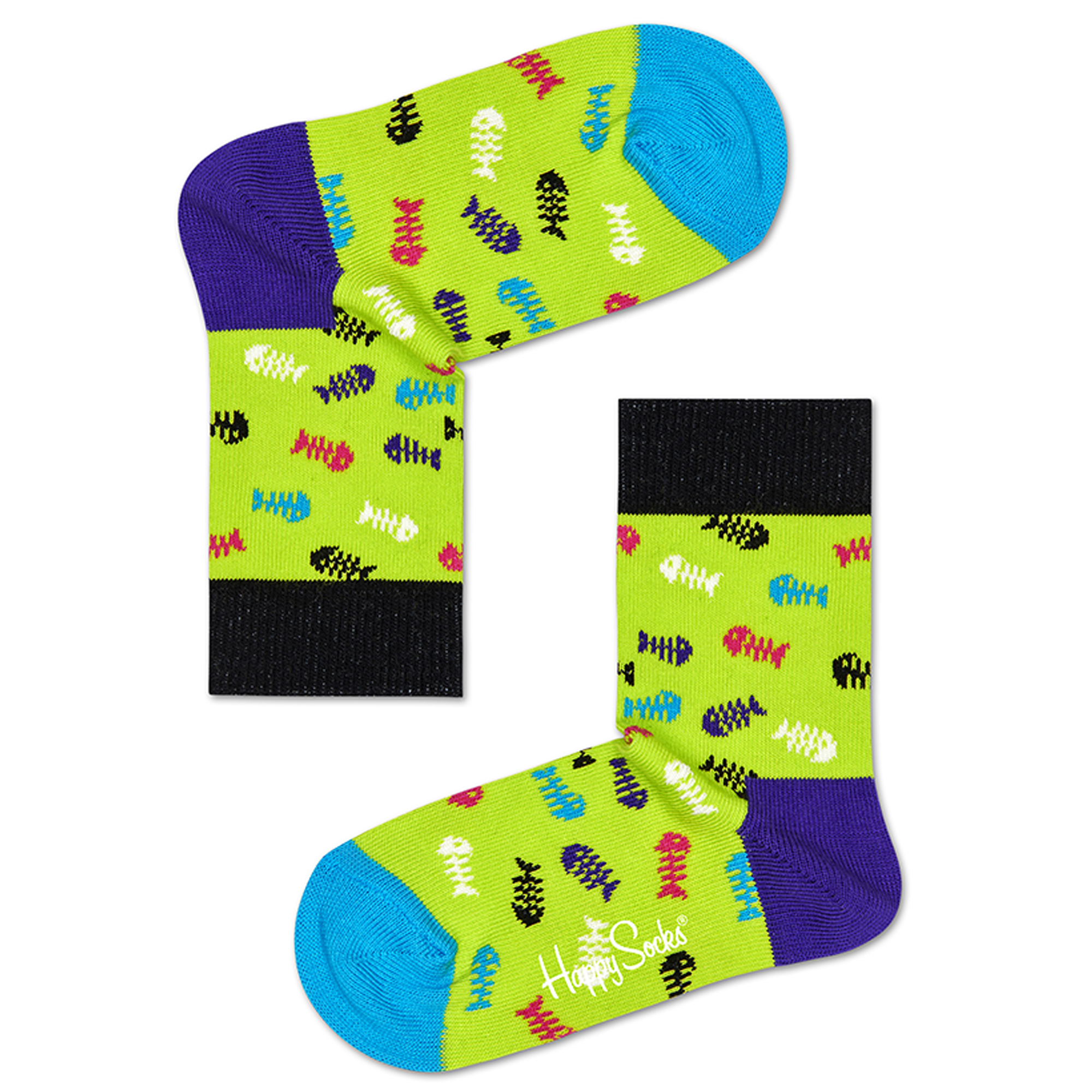 Pacote com 4 Pares de Calcetines Kids Gatos e Cachorros Caixa de Presente