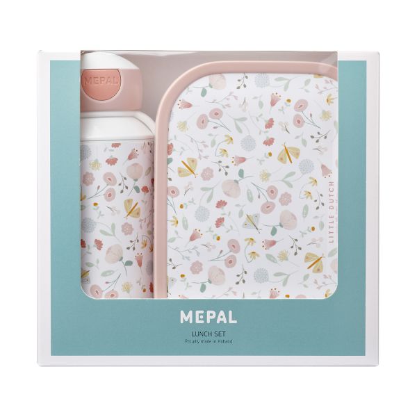 Little Dutch Flowers & Butterflies Pop-Up Drinkfles   Lunchbox