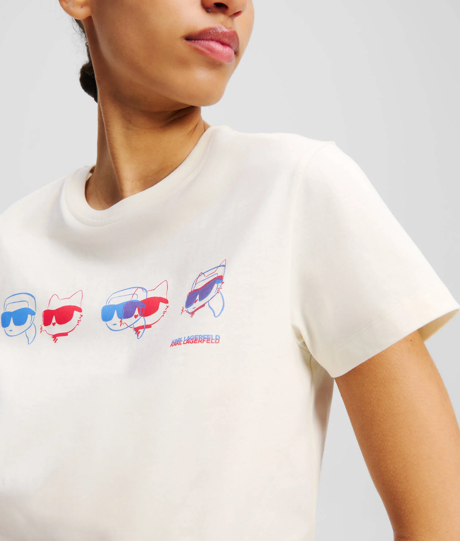 T-SHIRT IKON AUX COULEURS VIVES - Crème Cannoli