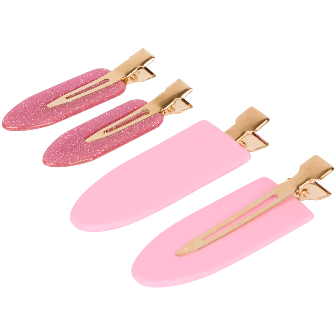 Haarclips 4 stuks | diverse kleuren